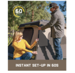 FanttikOutdoor Camping Tent 4/6/8/10 Person – Instant Setup in 60 Seconds, Rainfly, Windproof, Carry Bag - Image 3